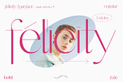 FELICITY — 3 ELEGANT FONTS, a Sans Serif Font by Madebysté. (Thumbnail 1 of 9)