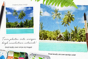 Realistic Watercolor Photo Effect, a Plug-in Add-On by Drifter Studio PrintShop (Thumbnail 4 of 9)