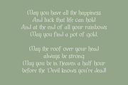 Shenanigans Irish Display Font, a Handwritten Font by Beck McCormick (Thumbnail 7 of 10)