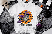 Vintage Halloween Raccoon PNG Bundle, an Illustration by Dream Creation (Thumbnail 15 of 16)