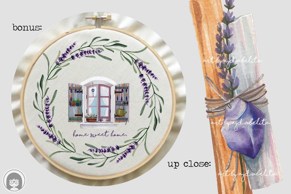 LAVENDER GARDEN, an Illustration by AJDA ART (Photo 7 of 7)