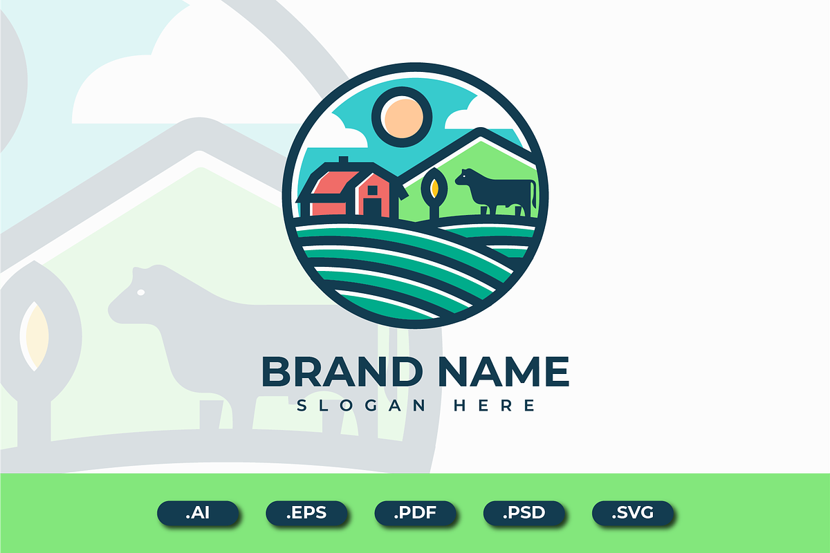 agriculture farm logo, a Branding & Logo Template by Andhnd Studio