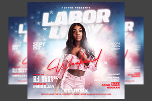 Labor Day Party Flyer Template