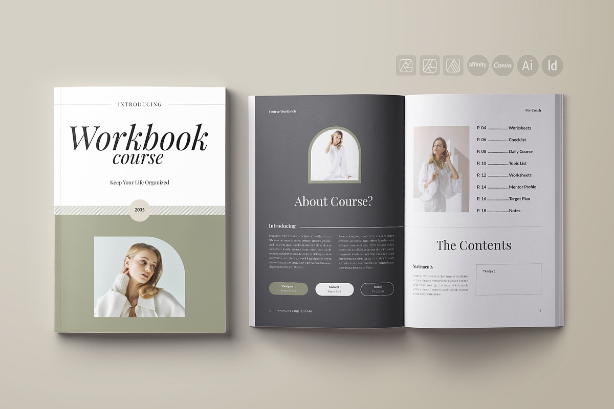 Online Course Workbook Template, a Brochure Template by Spark_Creative (Photo 1 of 10)