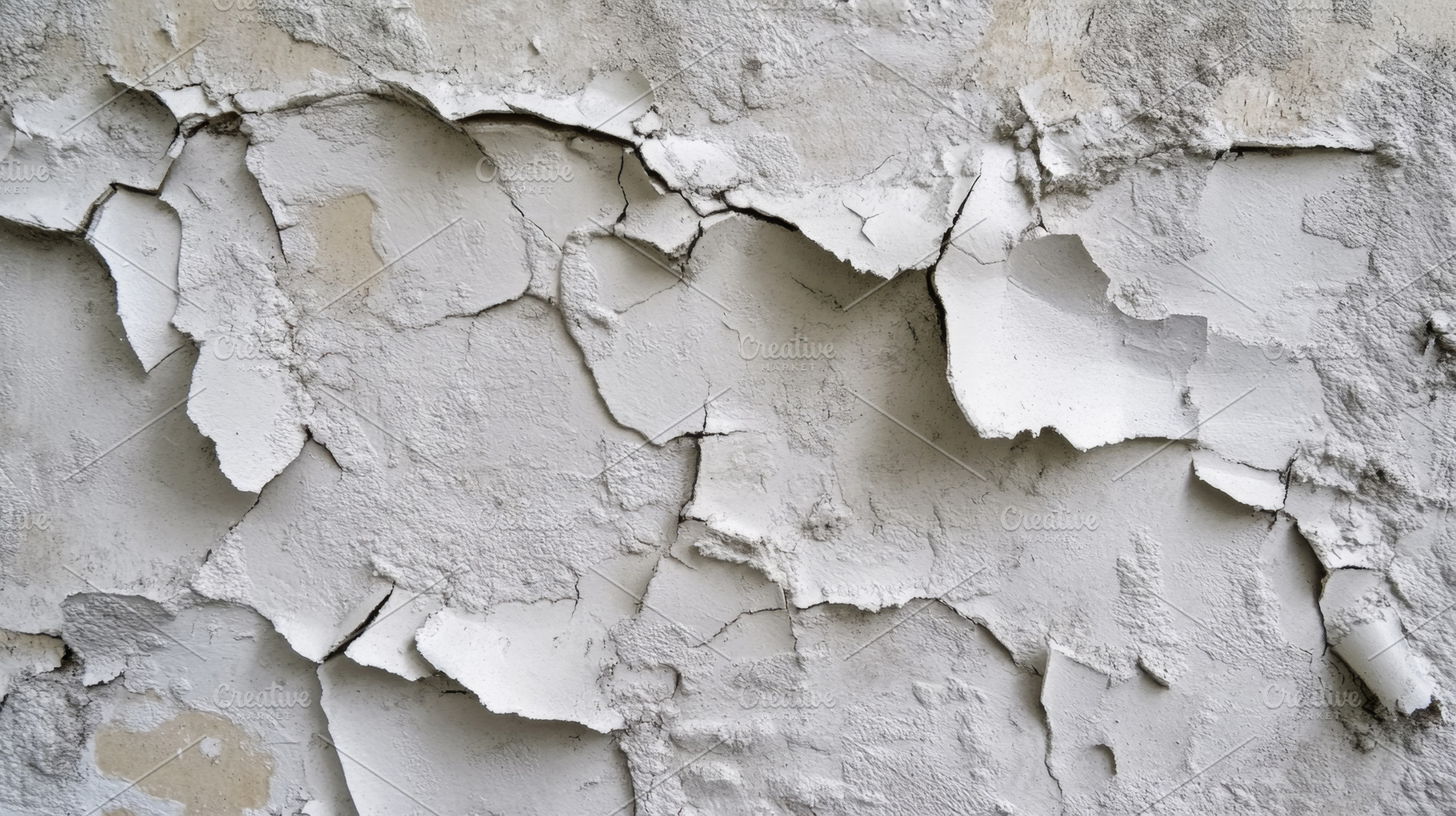 Close-up of peeling paint and cracked plaster on old wall, an Abstract Photo by Natalia Klenova's Shop