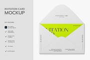 Realistic Invitation Card Mockup, a Product Mockup by graphypix (Thumbnail 2 of 4)