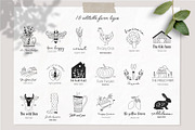 Farm love - premade logos set, a Branding & Logo Template by Alisovna (Thumbnail 4 of 12)