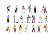 Vector Crowd People bundle, a Person Illustration by Vector_Art (Thumbnail 8 of 11)
