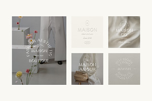 Maison Minimal Logo Kit Ai Eps Psd