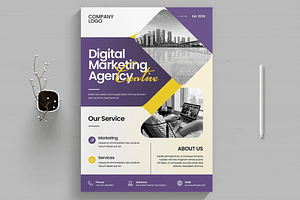 Digital Marketing Agency Flyer, a Flyer Template by MightyDesign