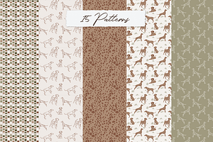 Dalmatian Dogs Seamless Patterns