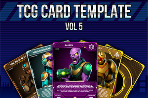 TCG Card Game Template vol. 5, a Graphic by pzUH