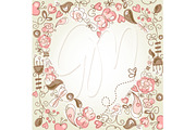 4 Floral template designs - Clipart, an Illustration by GraphicMarket (Thumbnail 3 of 4)