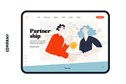 Company, flat web illustrations, a Templates & Theme by Grivina's shop (Thumbnail 14 of 27)
