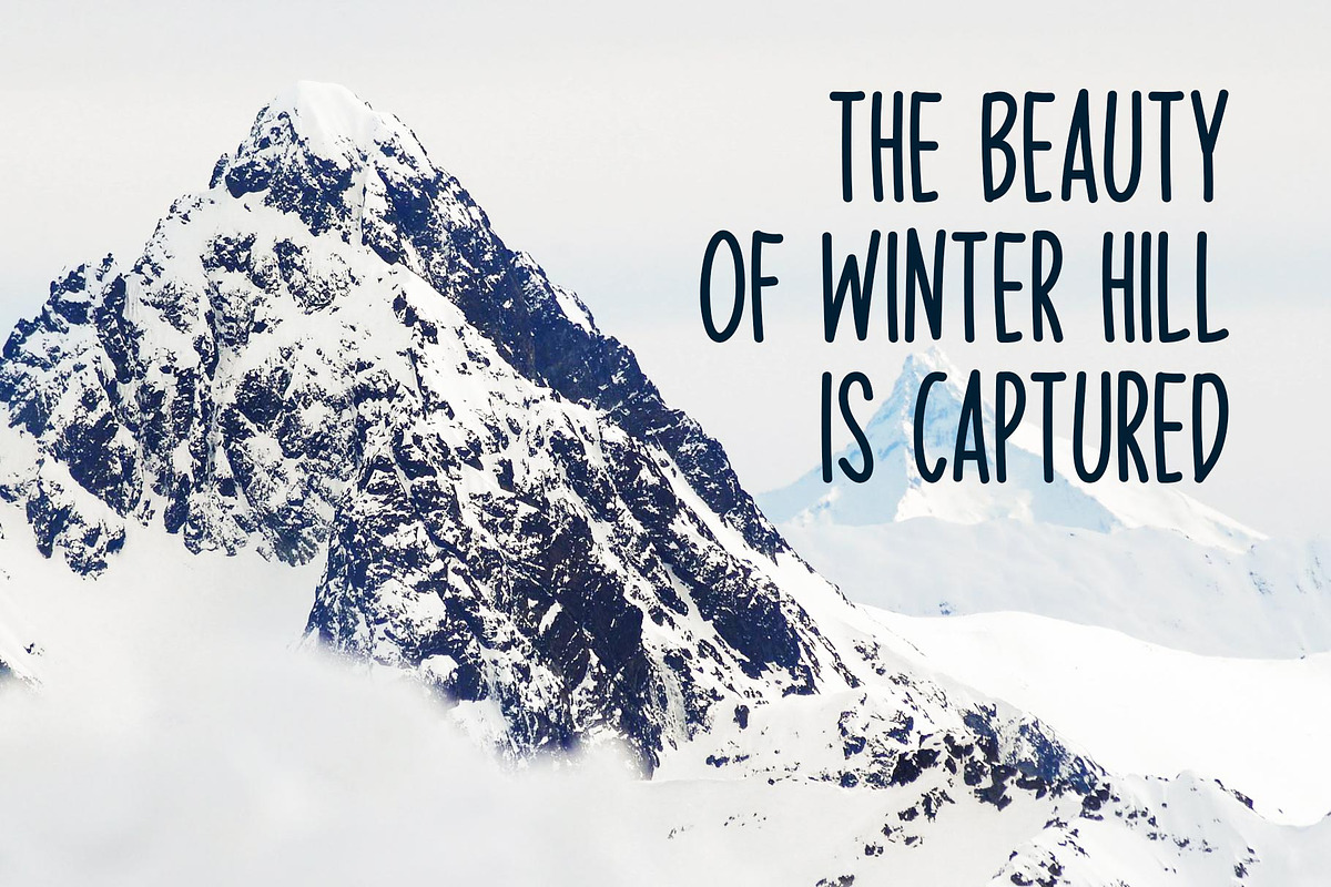 Frozen Ground Typeface, a Handwritten Font by Seemly Fonts (Photo 3 of 5)