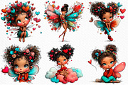 Valentines Fairy Clipart, an Illustration by Craft Nest (Thumbnail 3 of 11)