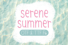 Serene Summer | Handwriting font