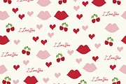 Cherry, Daisy, Lips, Seamless 10 pk, a Pattern Graphic by Amy Lynn Grover (Thumbnail 3 of 10)