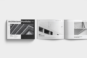 Architecture Portfolio Landscape, a Brochure Template by GoldenGrid Studio