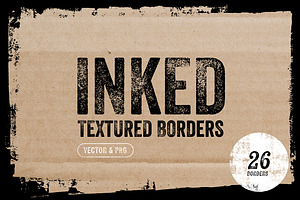 Inked - 26 Textured Borders