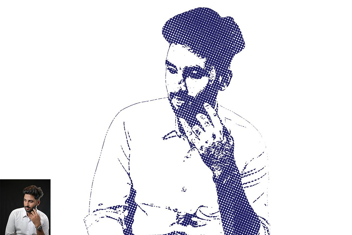 Ink Stamp Sketch FX Photoshop Action, an Action Add-On by Studio Retouch (Photo 14 of 15)