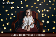 Gold Stars Bokeh Photo Overlays preview 3
