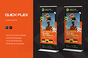 Quick Flex - X Banner, a Print Template by StreaksideStd (Thumbnail 1 of 3)
