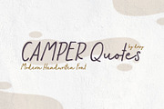 Camper Quotes, a Script Font by Drizy (Thumbnail 1 of 8)