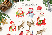 Christmas Watercolor Bundle, a Food Illustration by JuliaBadeeva (Thumbnail 10 of 18)