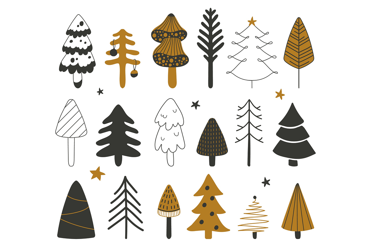 Christmas Trees Illustrations, a Seasonal Illustration by Anna Studio (Photo 12 of 12)
