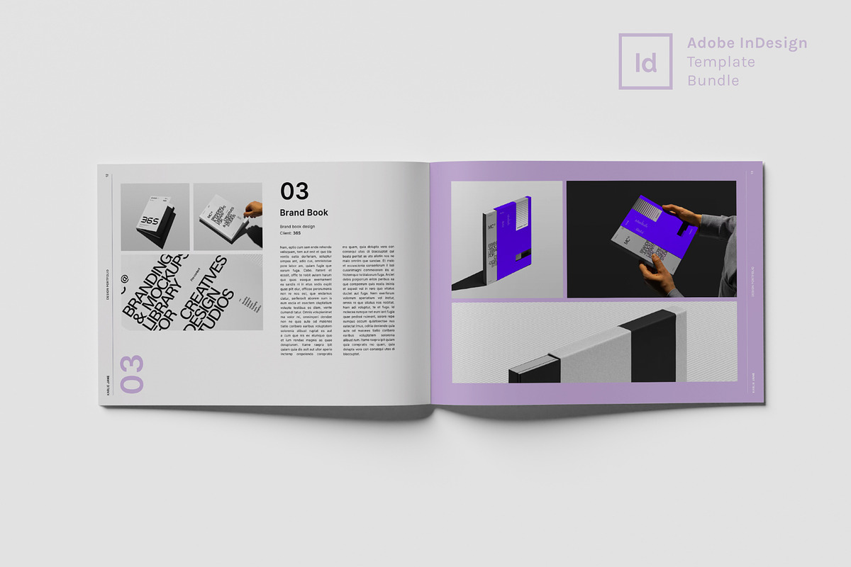 Graphic Design Portfolio, a Presentation Template by InDesignSkills (Photo 11 of 17)