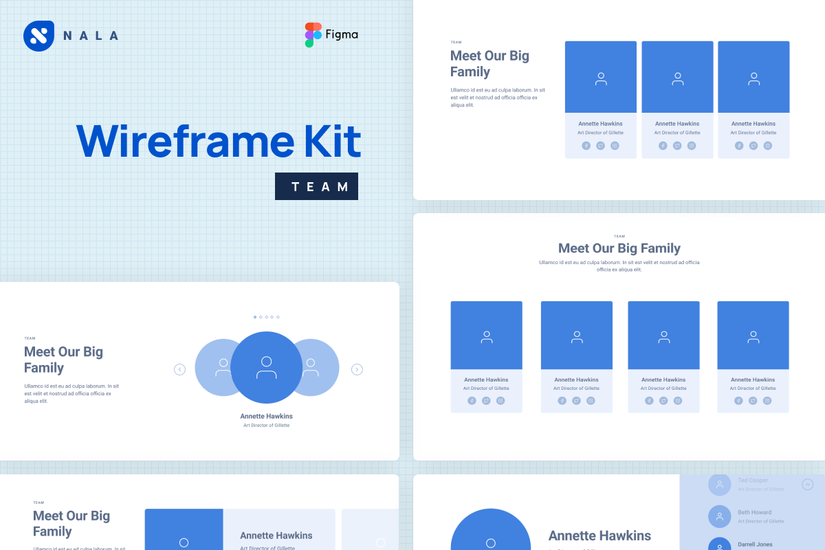 Figma Wireframe & Landing Page, an UI Kit Template by Themesmile (Photo 4 of 11)