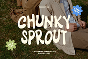 Chunky Sprout - Playful Handwritten, a Handwritten Font by Imoodev (Thumbnail 1 of 8)