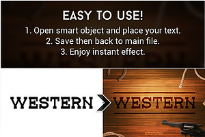 Western Text Effects