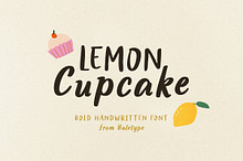 Lemon Cupcake - Bold Handwritten