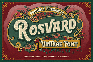 Rosvard - Vintage Layered Typeface