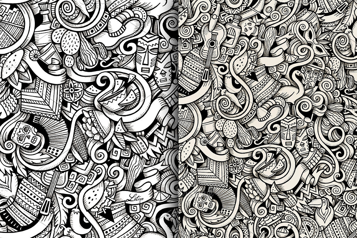 Latin American Graphics Patterns, a Pattern Graphic by BALABOLKA (Photo 3 of 6)