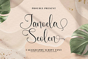 Janoela Seolen, a Script Font by Integritype Studio (Thumbnail 1 of 12)