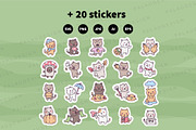 Cute Kawaii Cat Autumn Character, a Seasonal Illustration by Palau (Thumbnail 12 of 12)