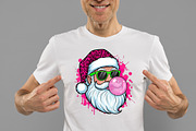 Funny Pink Santa Face Png, an Illustration by Designworld (Thumbnail 3 of 5)