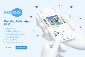 HoGo - Booking Hotel UI Kit, an UI Kit Template by Creative Perspective