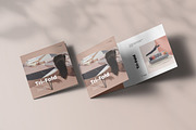 Tri-Fold Square Brochure Mock-up, an Advertising Mockup by Yogurt86 (Thumbnail 15 of 16)