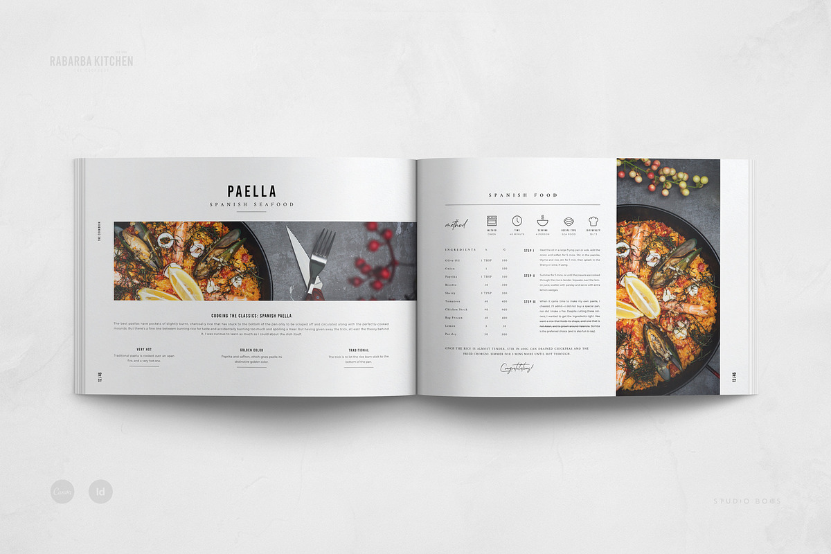 Canva Cookbook | Recipe Book, a Brochure Template by Studio Bons (Photo 8 of 27)