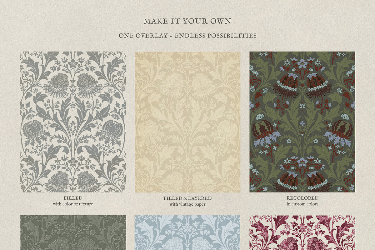 Garden Within: Vintage Floral Papers, a Texture Graphic by alonahaidash (Photo 24 of 27)