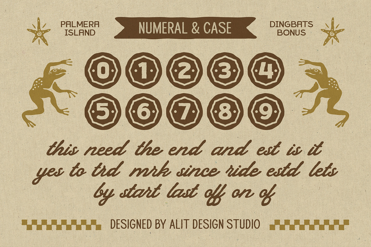 Palmera Island Typeface, a Sans Serif Font by alit design (Photo 15 of 17)
