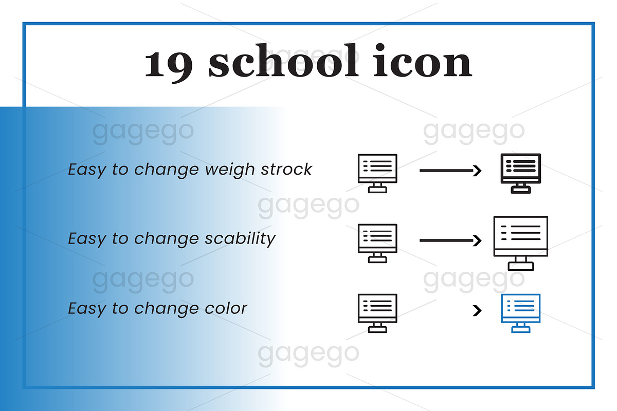 School education icon, an Icon by gagego (Photo 2 of 4)