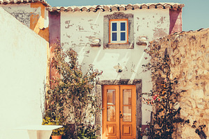 Rustic stone house front patio, an Architecture Photo by SkyNext