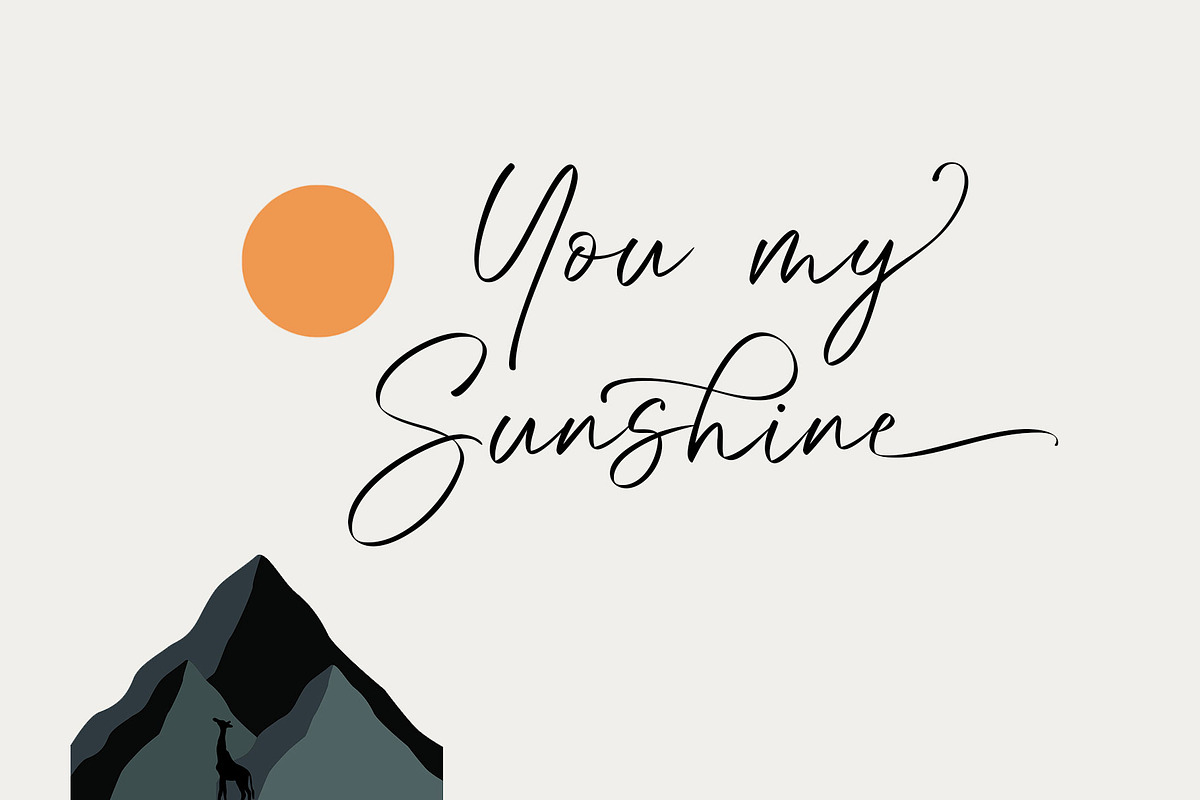 Fountain Script, a Script Font by moriztype (Photo 2 of 6)
