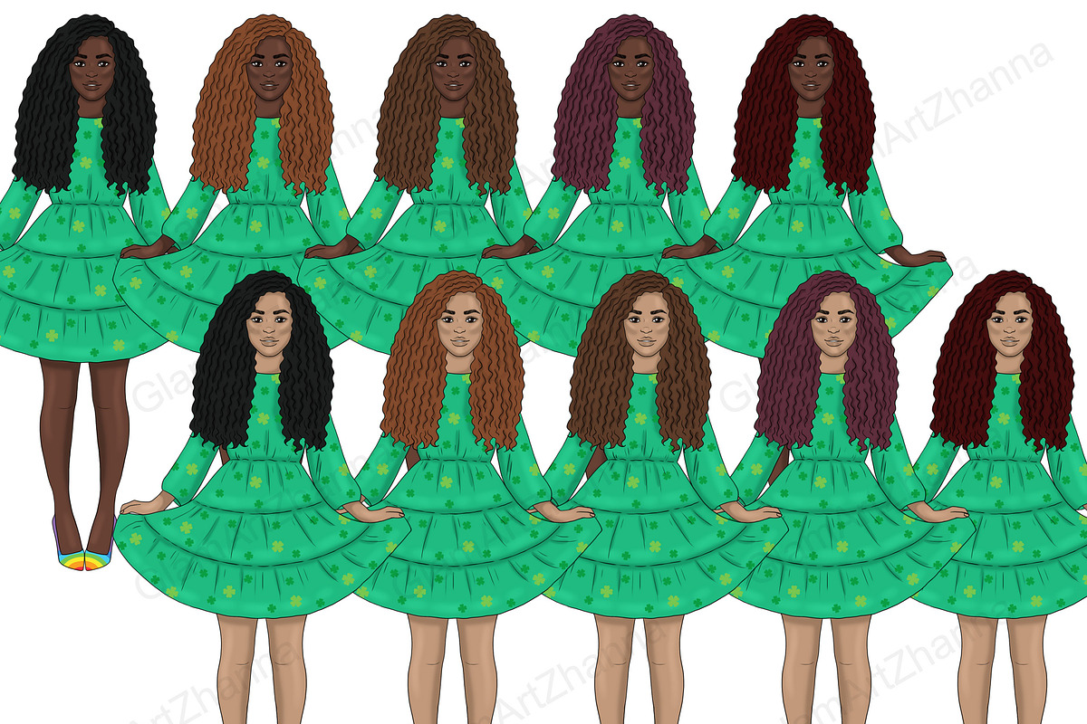 Saint Patrick's Day Clipart, a Seasonal Illustration by GlamArtZhanna (Photo 5 of 5)