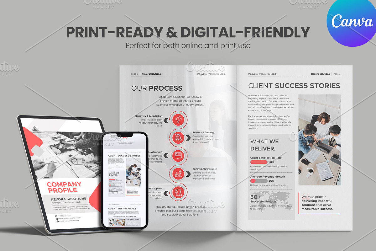Professional Company Profile, a Brochure Template by Oshin Design (Photo 3 of 6)